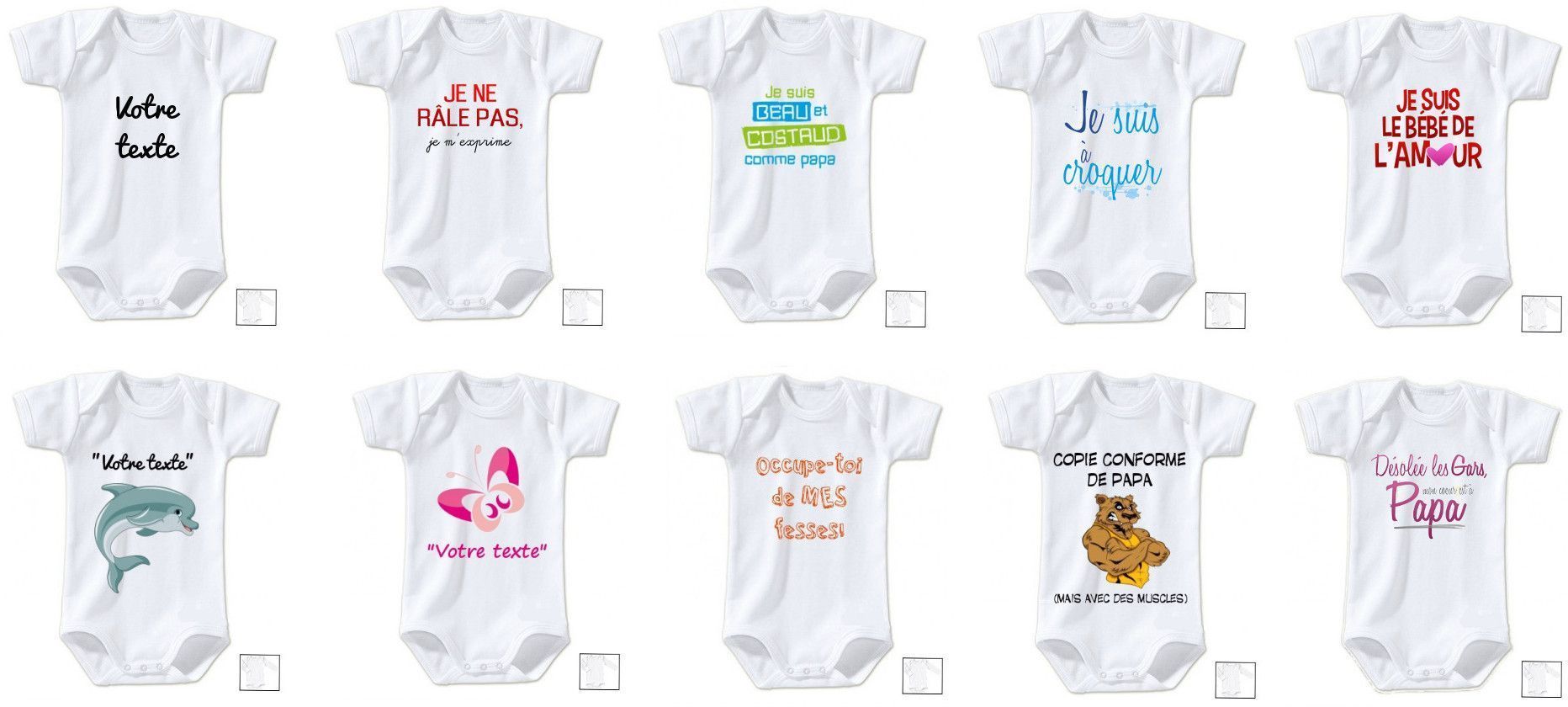 Body Bébé Personnalisé Avec Prénom – 100% Coton Blanc, Marque De Si Jolies Choses, Neuf Avec étiquettes
